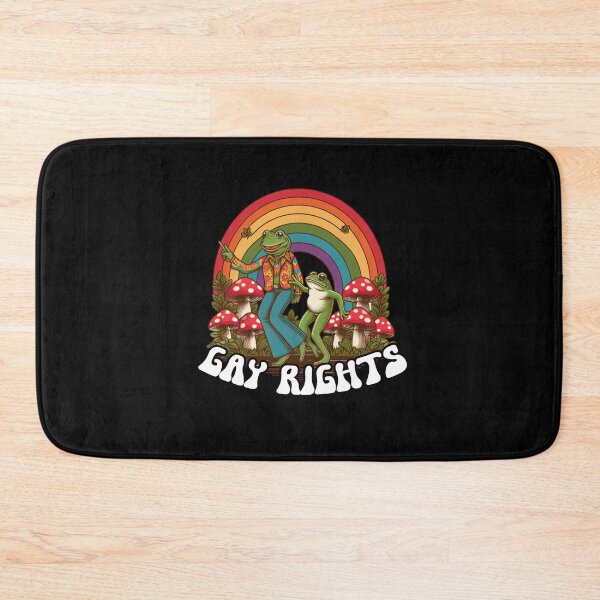 Item preview, Rainbow Retro Say Gay Frog Toad Human Rights LGBT Equality designed and sold by Dressed For  Duty.