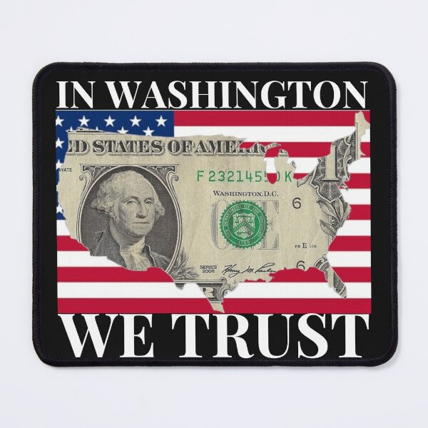 Item preview, In Washington We Trust - Dark Patriotic President’s Day Design designed and sold by Phoenix Créations.