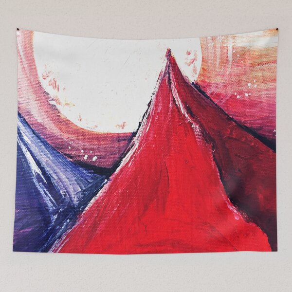 Item preview, Pink Mountains No.3 designed and sold by MyBottomShelf.