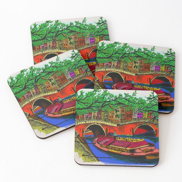 Item preview, Canal Boat unloading Amsterdam designed and sold by ROB51.