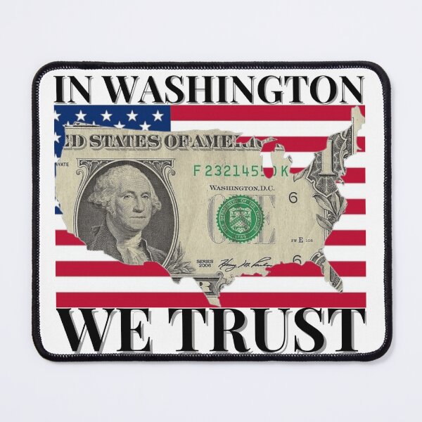 Item preview, In Washington We Trust - Light Patriotic President’s Day Design designed and sold by Phoenix Créations.