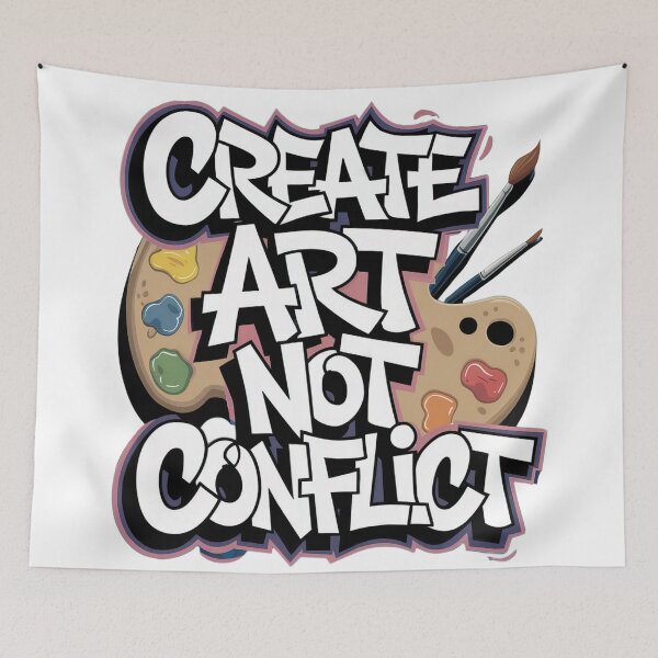 Item preview, Create Art not Conflict designed and sold by Random Designs.