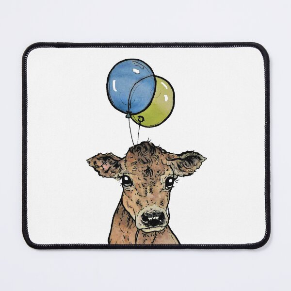 Item preview, Cow with Balloons designed and sold by inKseparable.