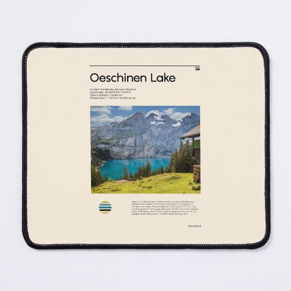 Item preview, Visit Oeschinen Lake (Oeschinensee), Switzerland (Travel poster) designed and sold by RabbitK.