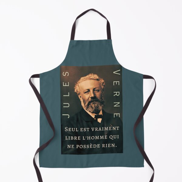 Item preview, Citation de Jules Verne: Seul est vraiment libre l'homme qui ne possède rien. designed and sold by artbleed.