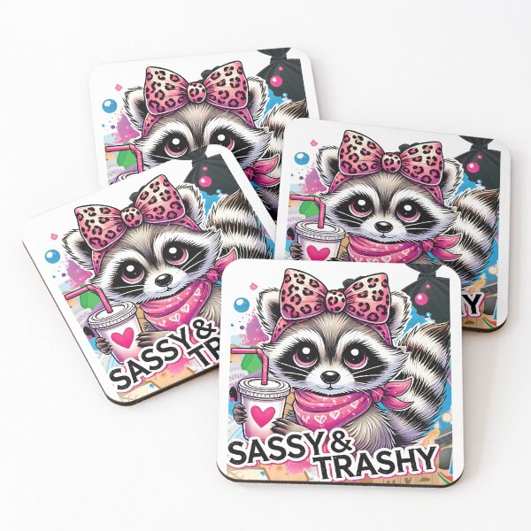 Item preview, Sassy Raccoon in Style: Embracing the Trashy Life with Humor and Flair designed and sold by araye89.