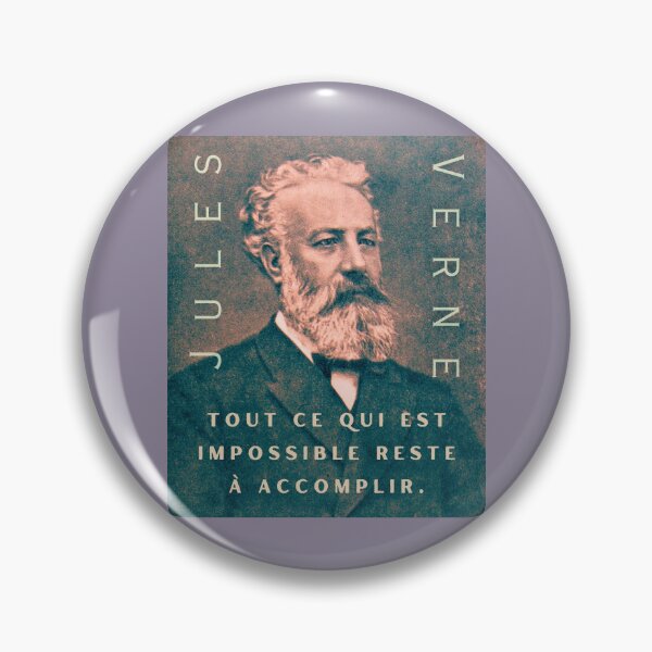 Artikelvorschau, Zitat von Jules Verne: „Tout ce qui est unmöglich reste à accomplir.“ entworfen und verkauft von artbleed.
