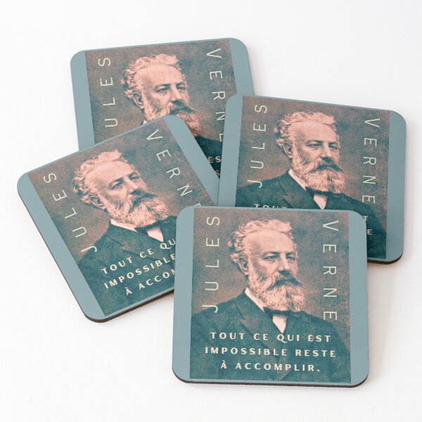 Item preview, Jules Verne quote:  Tout ce qui est impossible reste à accomplir. designed and sold by artbleed.