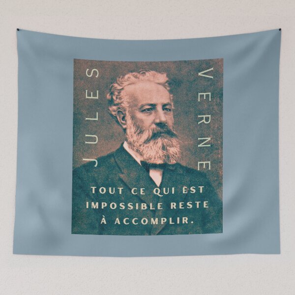Item preview, Jules Verne quote:  Tout ce qui est impossible reste à accomplir. designed and sold by artbleed.