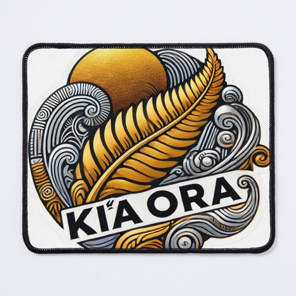 Item preview, Māori Spirit Gold Fern Kia Ora Sticker designed and sold by 2-Tama-Toi.