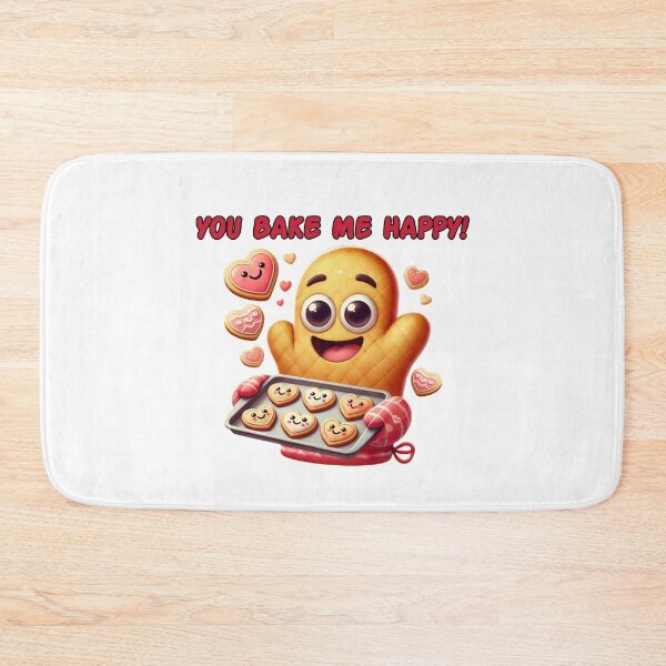 Item preview, You Bake Me Happy – Funny Baking & Kitchen Art designed and sold by LilMessyKitchen.