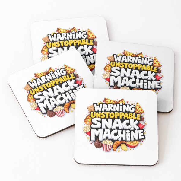 Item preview, WARNING UNSTOPPABLE SNACK MACHINE designed and sold by ArtLab-store.