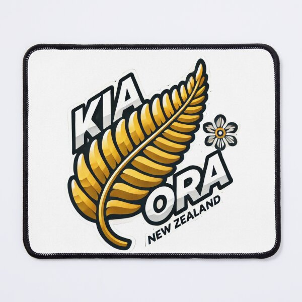 Item preview, Kia ora from New Zealand (Gold fern) designed and sold by 2-Tama-Toi.
