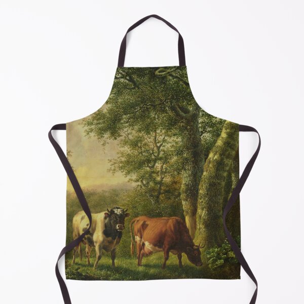 Item preview, Tranquil Pastures - Landscape with Cattle by A. Engel à Gand designed and sold by PalisadeVistas.