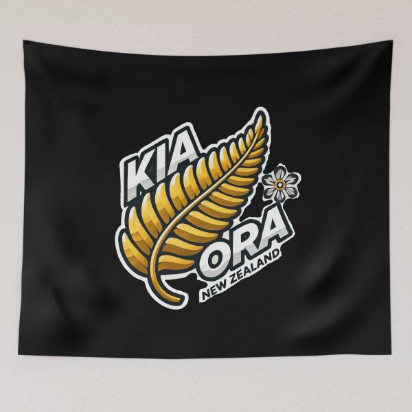 Item preview, Kia ora from New Zealand (Gold fern) designed and sold by 2-Tama-Toi.