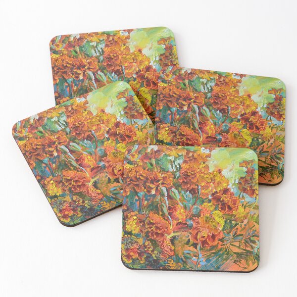 Item preview, Great botanical illustration of marigolds designed and sold by andrii kutsachenko.