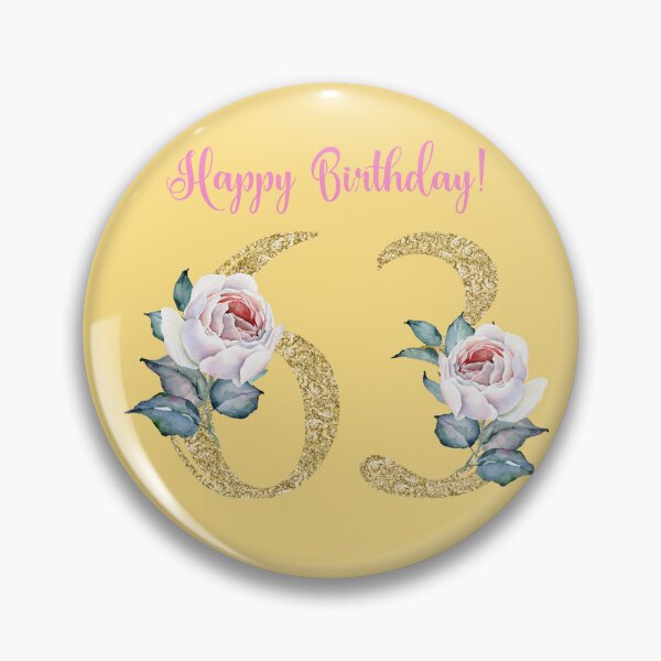 Item preview, Happy 63rd Birthday  designed and sold by hurmerinta.