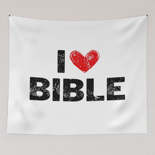 Item preview, I Love Bible, christian quotes  designed and sold by MoriaStore.