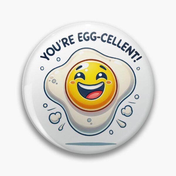 Artikelvorschau, You're Egg-cellent - Lustiges Eier-Wortspiel, süßes Geschenk für Frühstücksliebhaber entworfen und verkauft von LilMessyKitchen.