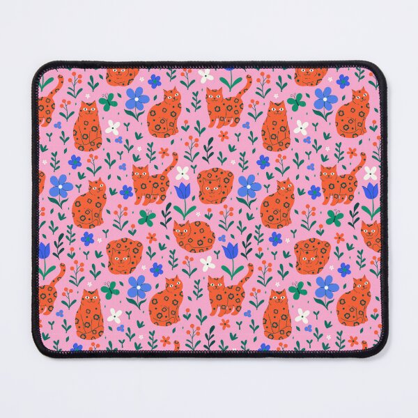 Item preview, cute spotted cats and flowers designed and sold by burbura.
