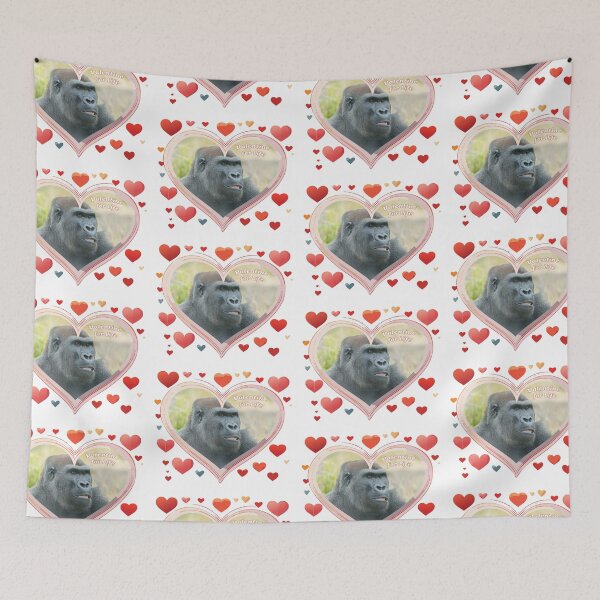 Item preview, Valentine for Life - Unique Gorilla Heart Design designed and sold by rawshutterbug.