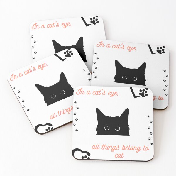 Item preview, In a Cat's Eye - Minimalist Design for Cat Lovers designed and sold by Izy Shop.