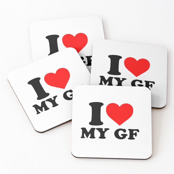 Item preview, i love my gf graphic design i love my girlfriend couple valentines day designed and sold by Kyna Arts.