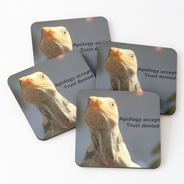 Item preview, Apology accepted. Trust denied designed and sold by MacLittle.