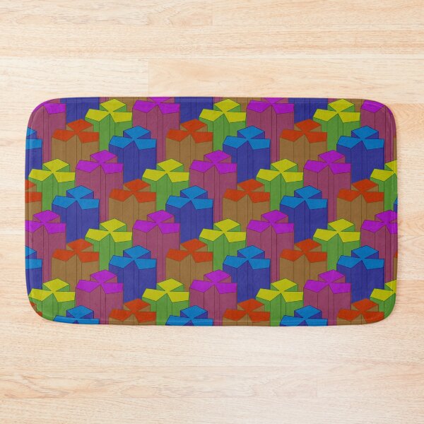 Item preview, Colorful blocks isometric pattern designed and sold by AnnArtshock.