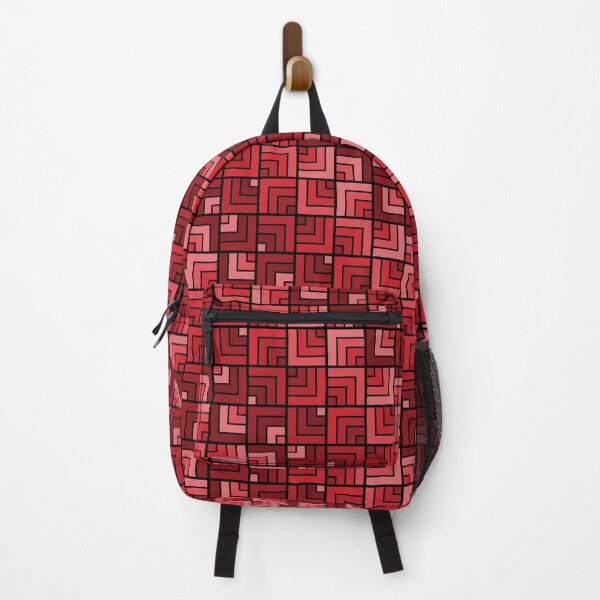Item preview, Red Zigzag Squares designed and sold by Lindsey Popejoy.