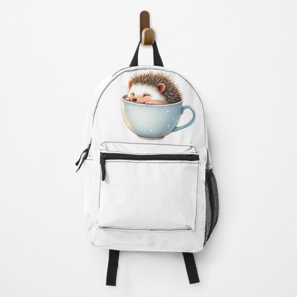 Item preview, Cute Sleeping Hedgehog in Teacup designed and sold by ZetaDream.