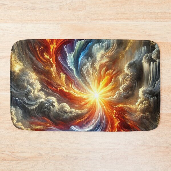 Item preview, Fiery Swirl Explosion with Dynamic Colors designed and sold by PawtopiaDesigns.