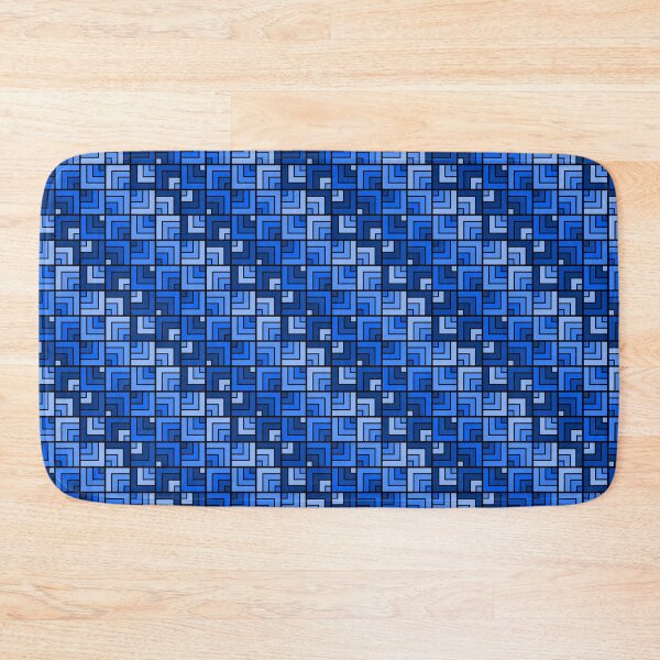 Item preview, Blue Zigzag Squares designed and sold by Lindsey Popejoy.
