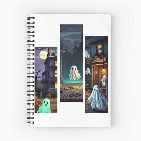 Item preview, 8-Bit Ghost Haunted House - Tri-section designed and sold by TechCom33.