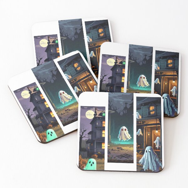 Item preview, 8-Bit Ghost Haunted House - Tri-section designed and sold by TechCom33.