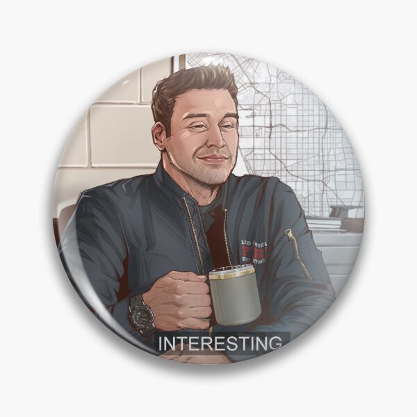 Item preview, Dispatcher Eddie Diaz as Miranda Cosgrove 'Interesting' Meme designed and sold by kubyart.