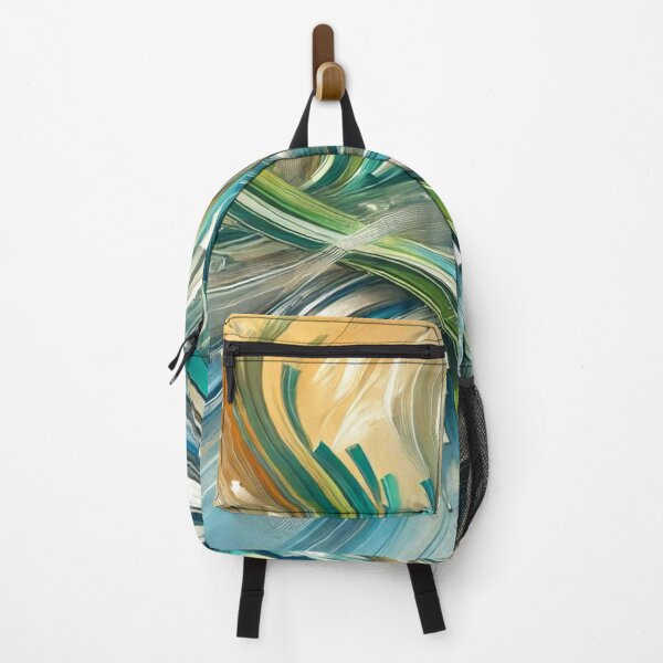 Item preview, Dynamic Flowing Motion in Blue and Green designed and sold by PawtopiaDesigns.