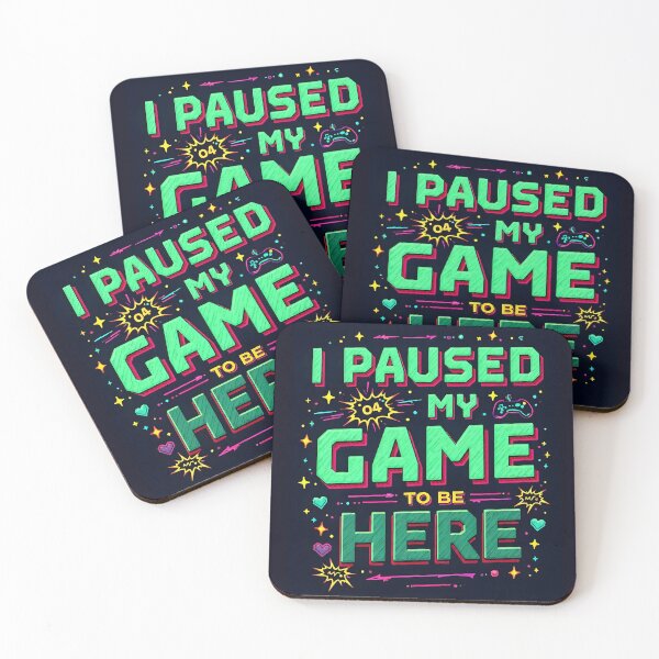 Item preview, I PAUSED MY GAME TO BE HERE T-shirt designed and sold by RBBART.