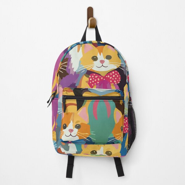 Item preview, Colorful Cats with Bows designed and sold by Wanderly Ways.