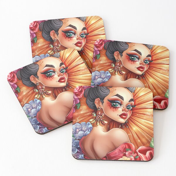 Item preview, Floral Elegance: The Radiant Flamenco Muse designed and sold by DollyWonderland.