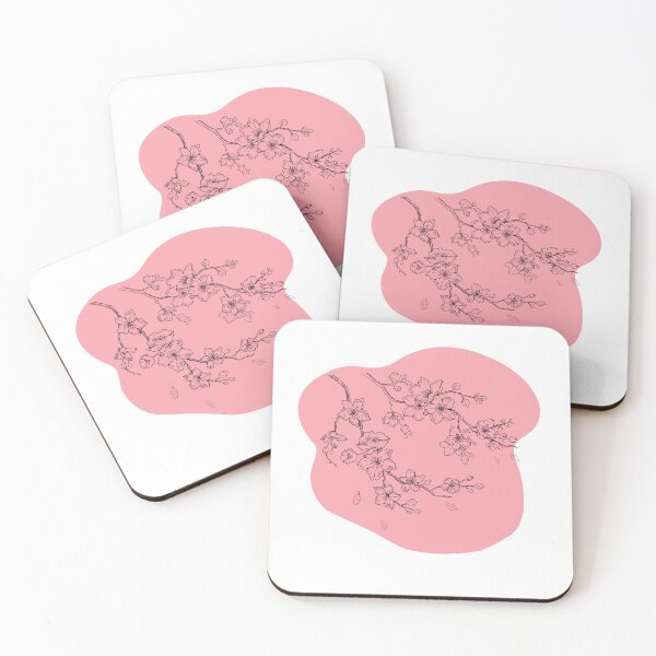 Item preview, Blossoming Cherry Branch on Soft Pink designed and sold by EllsLittleStore.