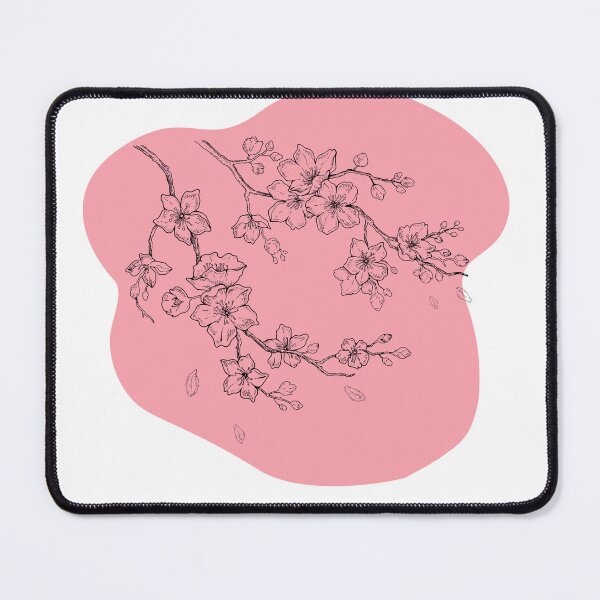 Item preview, Blossoming Cherry Branch on Soft Pink designed and sold by EllsLittleStore.