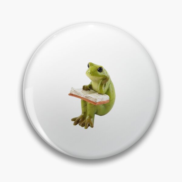 Item preview, porcelain froggy reading designed and sold by alxndrvzk.
