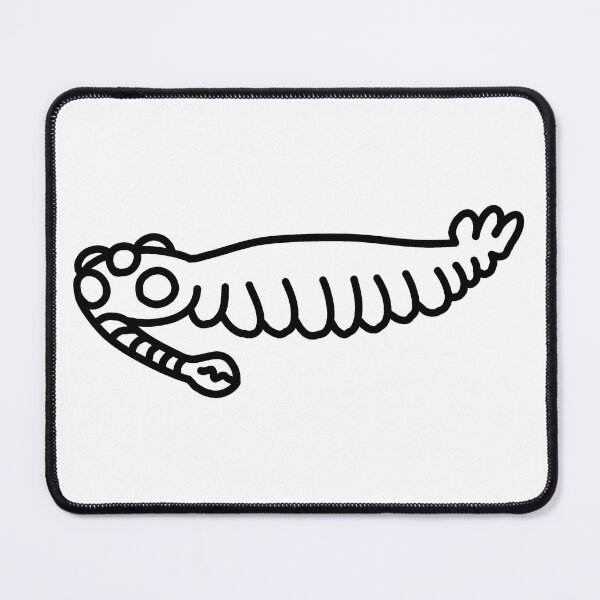 Item preview, Opabinia Doodle Black and White designed and sold by ThePaleoDude.