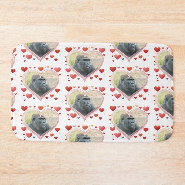 Item preview, Valentine for Life - Unique Gorilla Heart Design designed and sold by rawshutterbug.