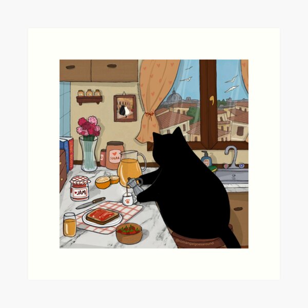 Item preview, Stanis Prepares Breakfast  designed and sold by Stanis the Cat.