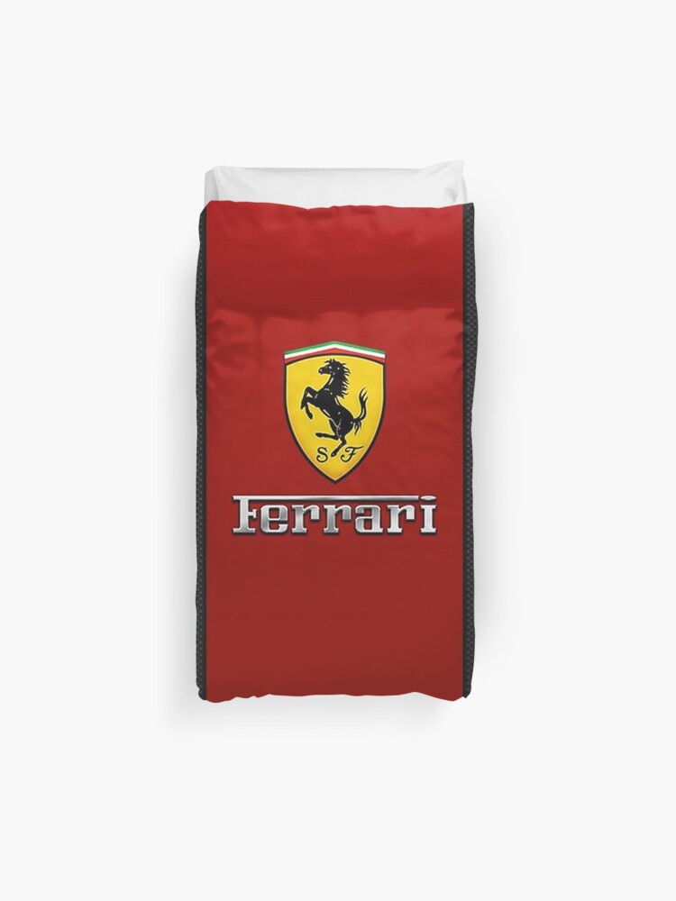 Emblem Ferrari Duvet Cover By Noodler Redbubble