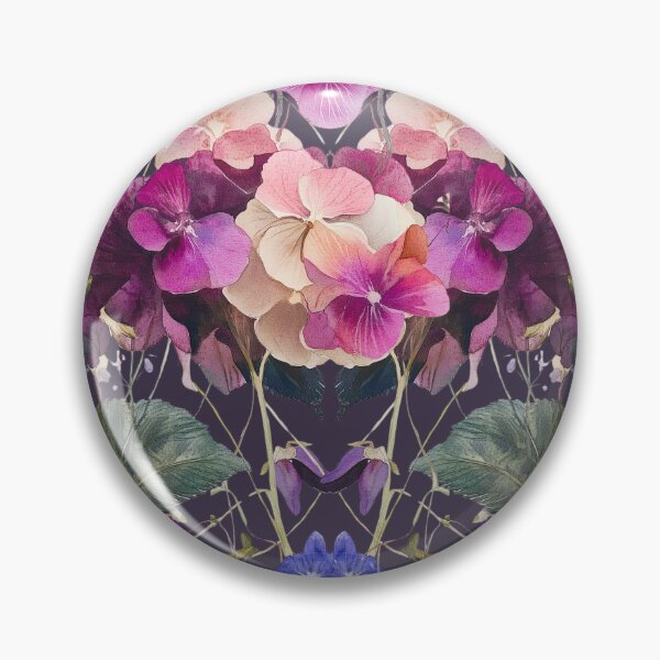 Item preview, Hydrangeas and Violets on Charcoal by Julie Lynch designed and sold by julielynchart.