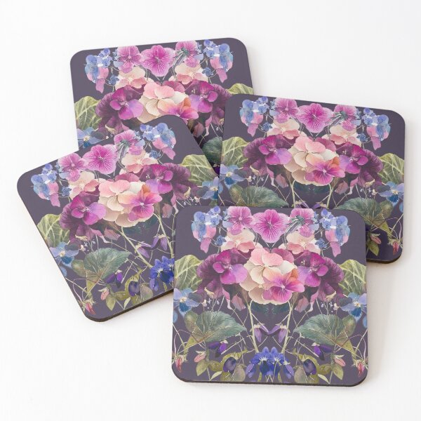 Item preview, Hydrangeas and Violets on Charcoal by Julie Lynch designed and sold by julielynchart.