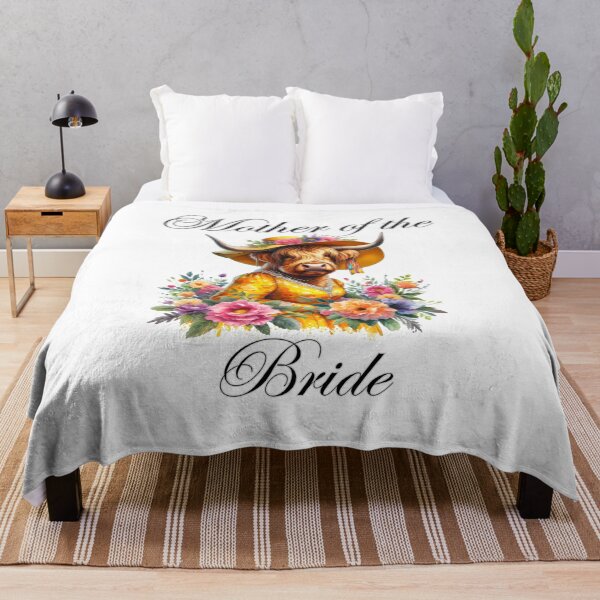 Item preview, Mother of the Bride Highland Cow Colorful Watercolor designed and sold by MaedK.